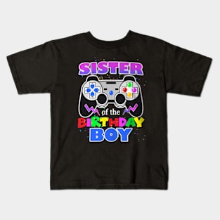 Sister of the Birthday Video Birthday Kids T-Shirt